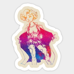 Artist Girl colorful Sticker